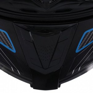 Шлем модуляр, графика, черно-синий, размер XL, FF839