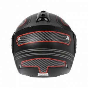 СИМА-ЛЕНД Шлем модуляр, графика, черно-красный, размер XL, FF839