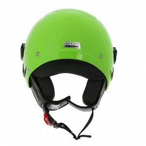 Шлем открытый с визором, зеленый, размер M, OF635