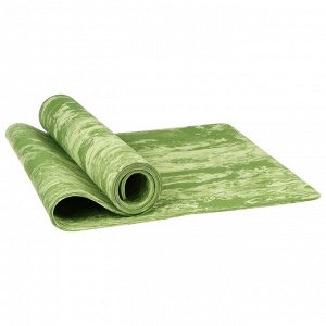 Коврик для йоги 183 ? 61 ? 0,8 см, цвет зелёный