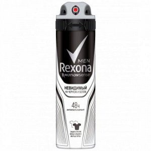 Rexona Део спрей 150мл Невидимый для черн/бел муж.