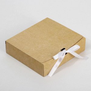 Коробка складная двухсторонняя «Цветочная», 20 × 18 × 5 см