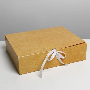 Коробка складная двухсторонняя «Цветочная», 31 × 24,5 × 9 см