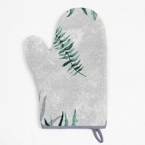 Варежка-прихватка "Доляна" Tropics 20х27 см, 100% хлопок, ватин 250г/м2