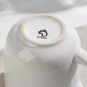 Кружка Доляна Coffee break, 380 мл, цвет белый
