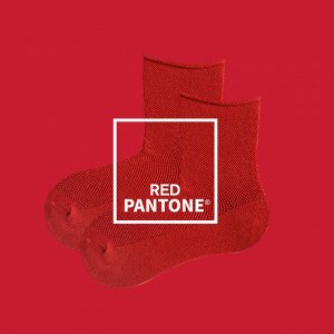 Детские однотонные носки, цвет красный