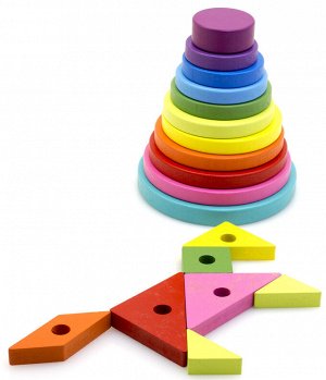 Wood Toys™ Пирамидка круглая