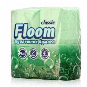 Floom eco бум туалетная 2сл салат 4ШТ