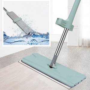 Швабра с отжимом "Ленивая швабра" Hand-Free flat mop 2 насадки в коробке