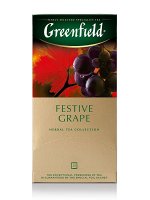 Чайный напиток Гринфилд Greenfield в пакетиках Festive Grape, 25 шт