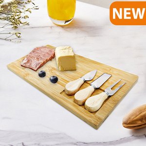 Набор для сервировки сыра и закусок "Cheese Board" / 4 предмета