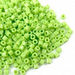 Бисер Японский TOHO BEADS CUBE 3 мм, 5 гр, цвет 44 салатовый матовый