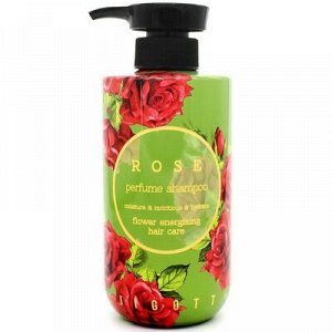 Jigott/ Rose Perfume Shampoo  Парфюмированный шампунь для волос Роза 500 мл  1/25