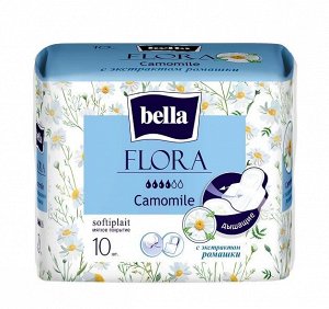 Прокладки гигиенические Bella Flora с экстрактом ромашки 10 шт