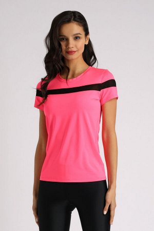 футболка 
            60.Top.571-Розовый-неон-черный