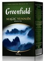 Чай Гринфилд Greenfield листовой черный Magic Yunnan 100 г