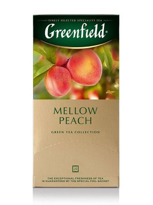 Чай Гринфилд Greenfield зеленый Peach Mellow, 25 шт