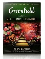 Чай Greenfield черный в пирамидках Redberry Crumble, 20 шт