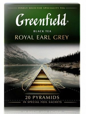 Чай Greenfield черный в пирамидках Royal Earl Grey, 20 шт