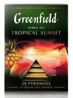 Чай GREENFIELD Natural Tisane &quot;Cascara &amp; Rooibos&quot; травяной, 20 пирамидок по 1,8 г