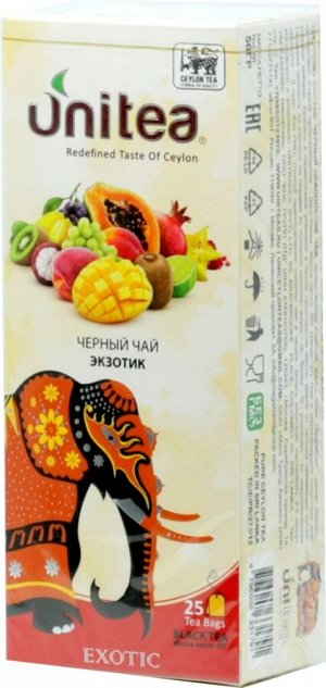 UNITEA. Exotic Fruits карт.пачка, 25 пак.