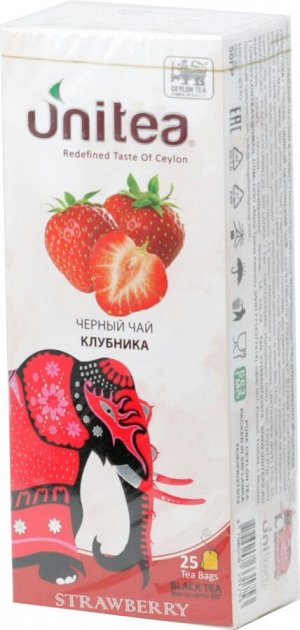 UNITEA. Strawberry&Cream карт.пачка, 25 пак.