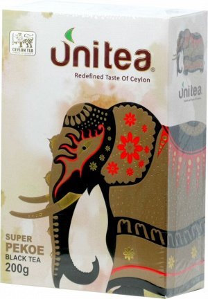 UNITEA. Super Pekoe 200 гр. карт.пачка
