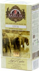 BASILUR. Ува черный 50 гр. карт.пачка, 25 пак.