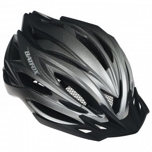 Шлем велосипедиста BATFOх, размер 58-62 см, 8261, цвет серый