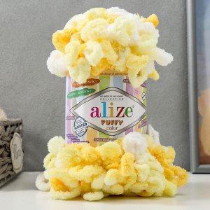 Alize Пряжа &quot;Puffy color&quot; 100 % микрополиэстер 9м/100г (6052)