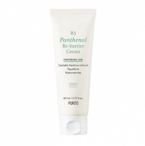 Крем для лица с пантенолом 10% PURITO B5 Panthenol Re-barrier Cream 80 мл, шт