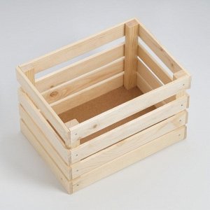 Ящик деревянный для стеллажей 25х35х23 см