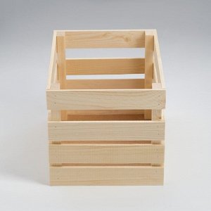 Ящик деревянный для стеллажей 25х35х23 см