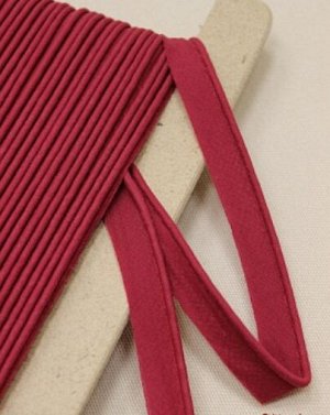 Кант отделочный цв.бордовый, ш.15мм/3мм, хлопок-100%