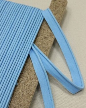 Кант отделочный цв.голубая бирюза, ш.15мм/3мм, хлопок-100%