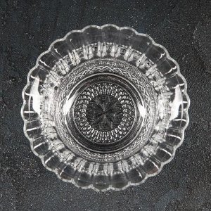 Сахарница Paşabahçe Konya, d=12 см, с крышкой, стекло, прозрачная