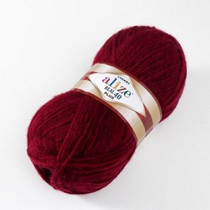 Пряжа "Angora Real 40 Plus" 40% шерсть, 60% акрил 225м/100гр (57 бордо)