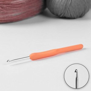 Крючок для вязания, с пластиковой ручкой, d = 3,5 мм, 14 см