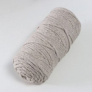 Шнур для вязания "Пухлый" 100% хлопок ширина 5мм 100м (лен)