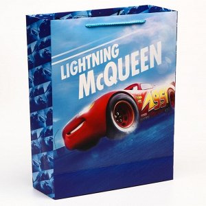 Пакет подарочный "McQueen", Тачки, 31х40х11,5 см