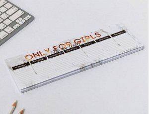 Планинг прямоугольный "Only For Girls" — твой стильный помощник на каждый день! (๑˃ᴗ˂)ﻭ