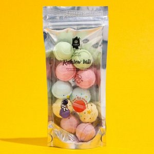 FABRIK Cosmetology Маленькие бурлящие шарики для ванны Rainbow balls &quot;Ты всё сможешь&quot; 150 гр.