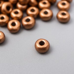 Бисер стекло 6/0 «Металлик. Медь», 10 г