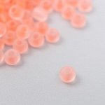 Бисер стекло 8/0 &quot;Матовый полупрозрачный. Светло-оранжевый&quot; 10 гр