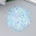 Бисер стекло 11/0 &quot;Матовый. Меланж голубой&quot; 10 гр