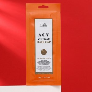 Маска-шапка для волос с яблочным уксусом La'dor "ACV VINEGAR HAIR CAP", 30 г