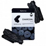 FarmStay Visible Difference Mask Sheet Charcoal Тканевая маска для лица с углем