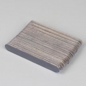 Пилка-наждак «Классика», на деревянной основе, абразивность 200, 10 см, цвет чёрный
