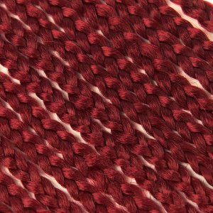 Афрокосы, 60 см, 15 прядей (CE), цвет бордовый