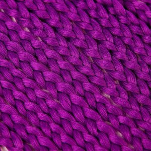 Косы для афрорезинок, 60 см, 15 прядей (CE), цвет фиолетовый(#PURPLE)
